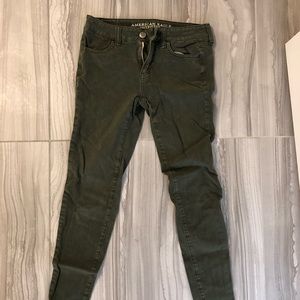 American Eagle Olive green jeggings